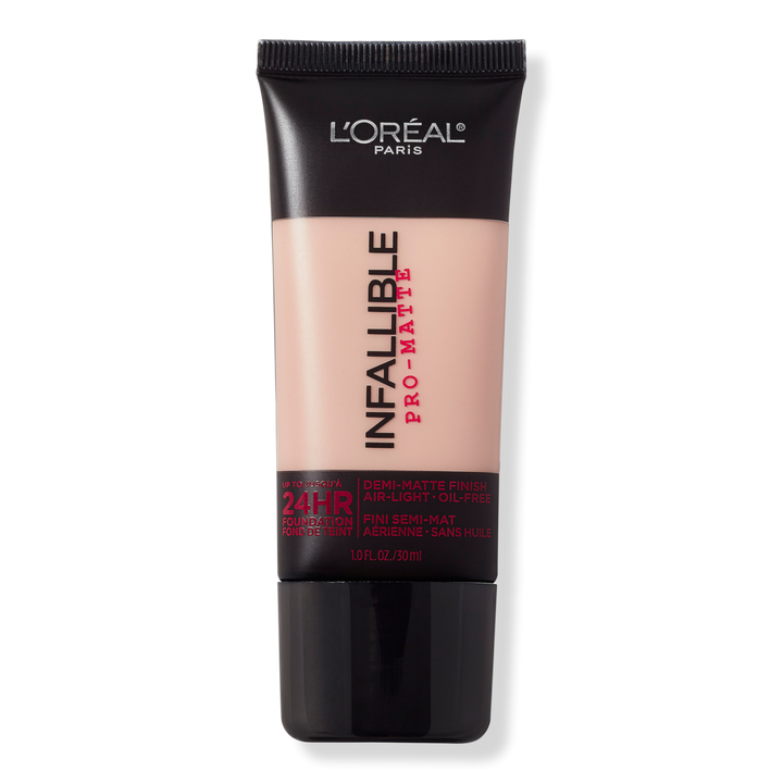 L'Oréal Infallible Pro-Matte Liquid Longwear Foundation para un acabado mate. Bases de farmacia