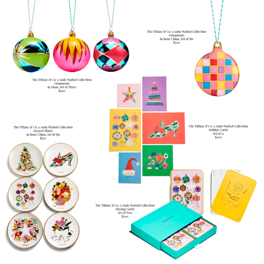 Tiffany & Co. lanzó una colección con Andy Warhol de edición limitada para la temporada navideño, el regalo perfecto para los amantes del arte y la moda. 