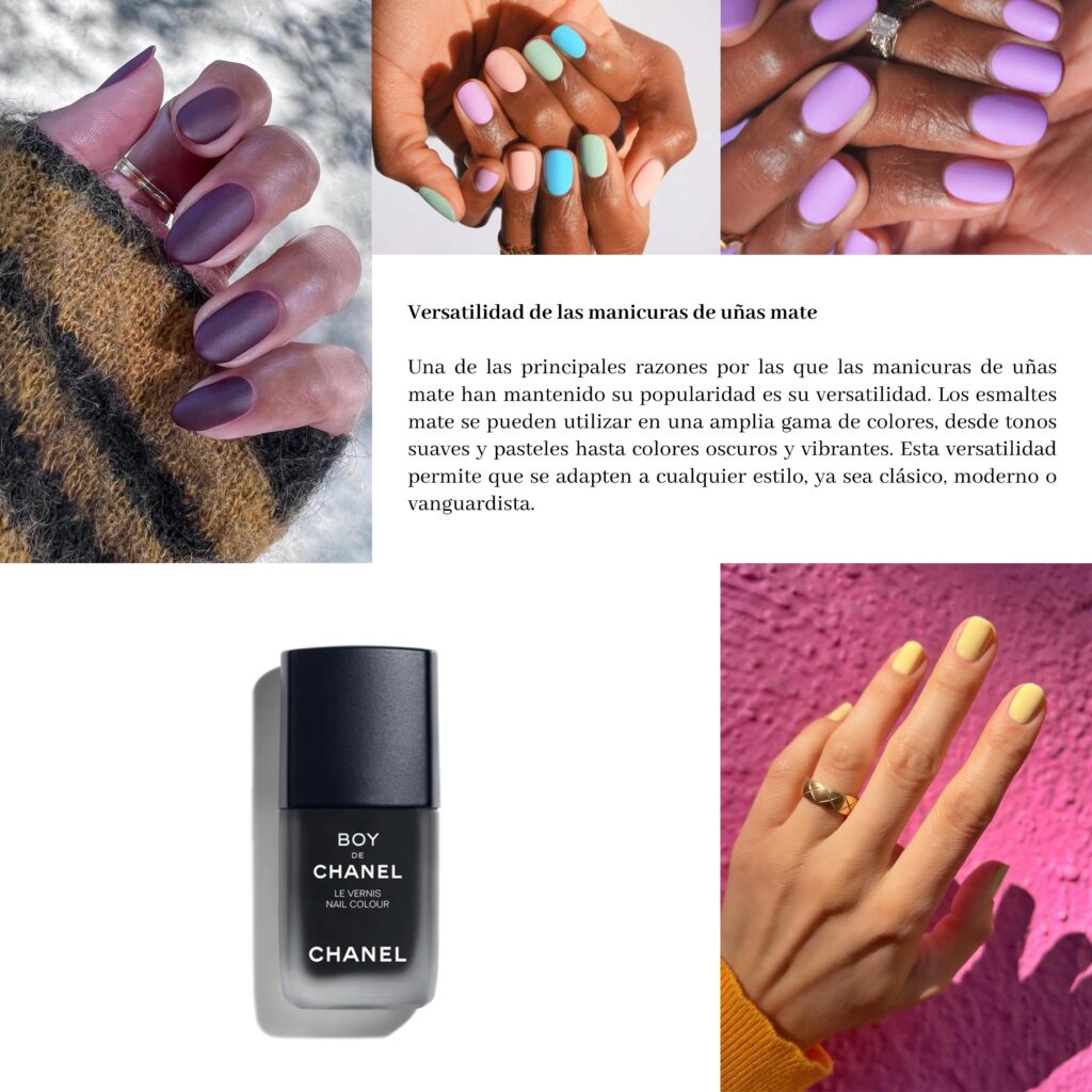 Manicuras de uñas mate - Matte nail manicures