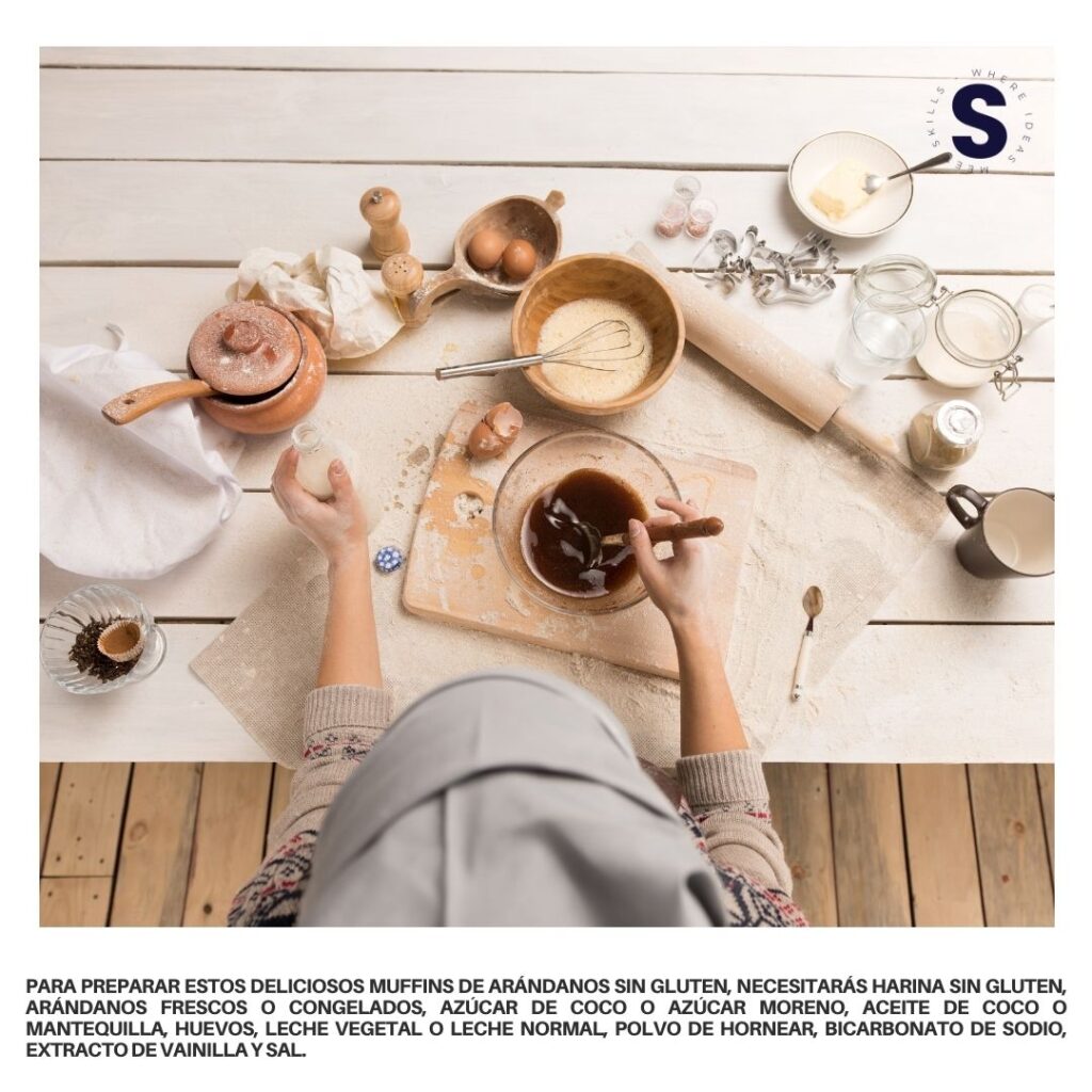 Muffins de arándanos sin gluten - Gluten-Free Blueberry Muffins