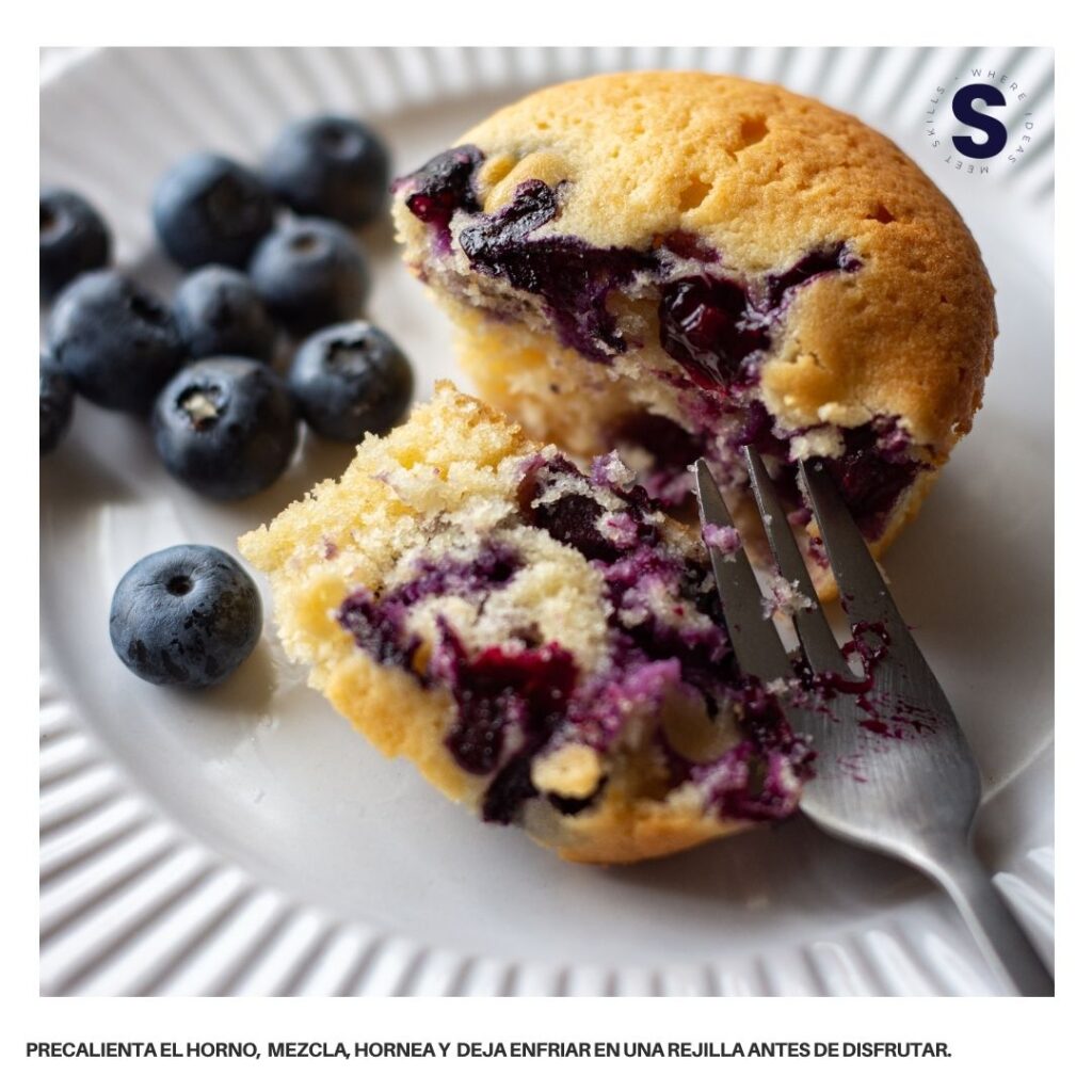 Muffins de arándanos sin gluten - Gluten-Free Blueberry Muffins