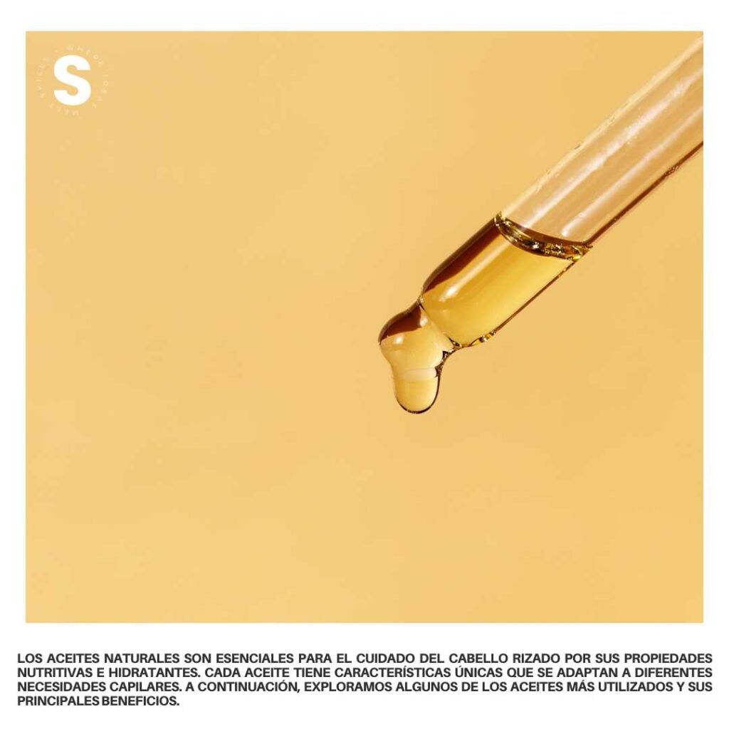 Aceites naturales para el cabello rizado - Natural oils for curly hair