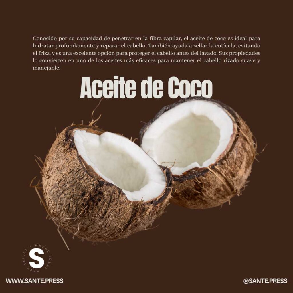 Aceites naturales para el cabello rizado - Natural oils for curly hair