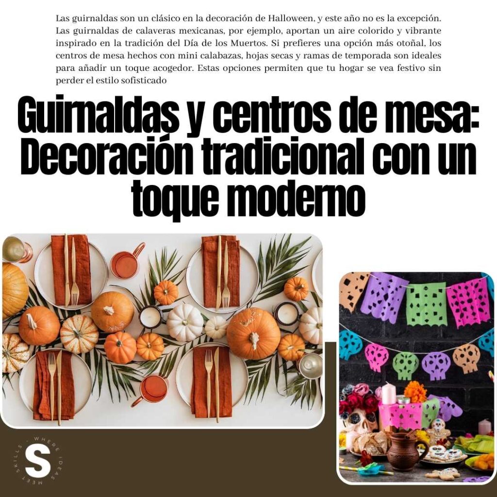 Tendencias de decoración para Halloween en el hogar. - Halloween decoration trends for the home.