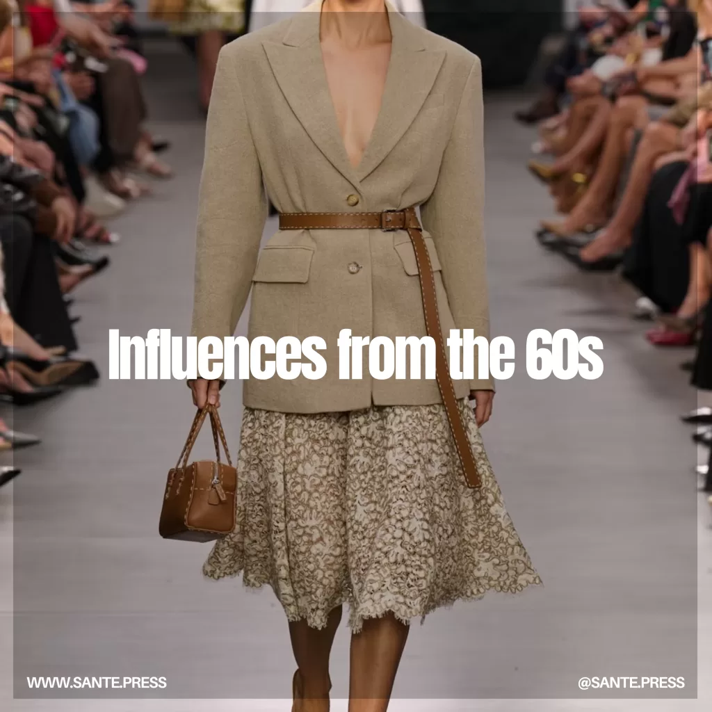 Fashion trends of 2025 revive 60s styles with floral patterns and straight cuts, blending vintage aesthetics with modern flair.