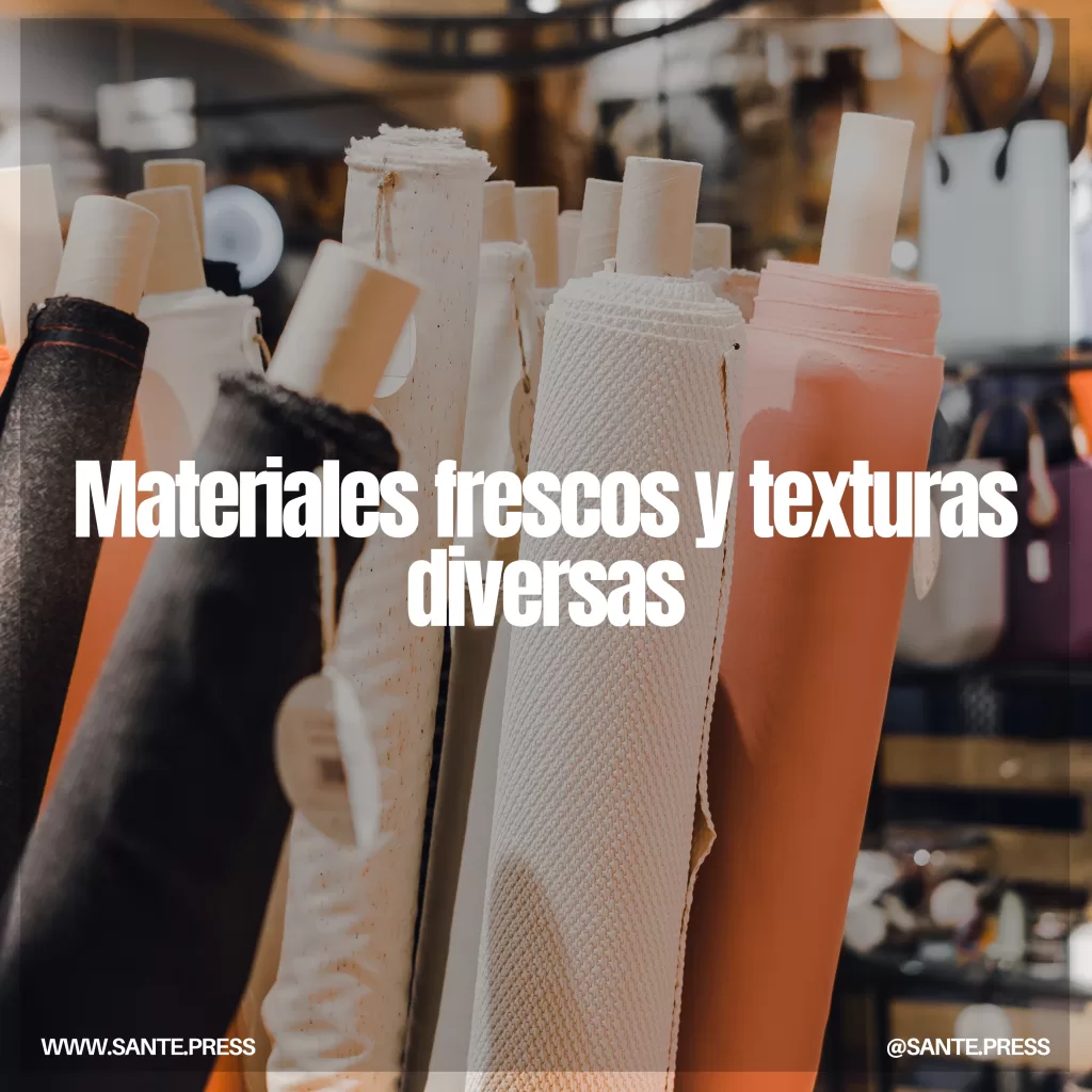 Materiales frescos y texturas diversas que reflejan comodidad y funcionalidad en la estética vintage 2025.