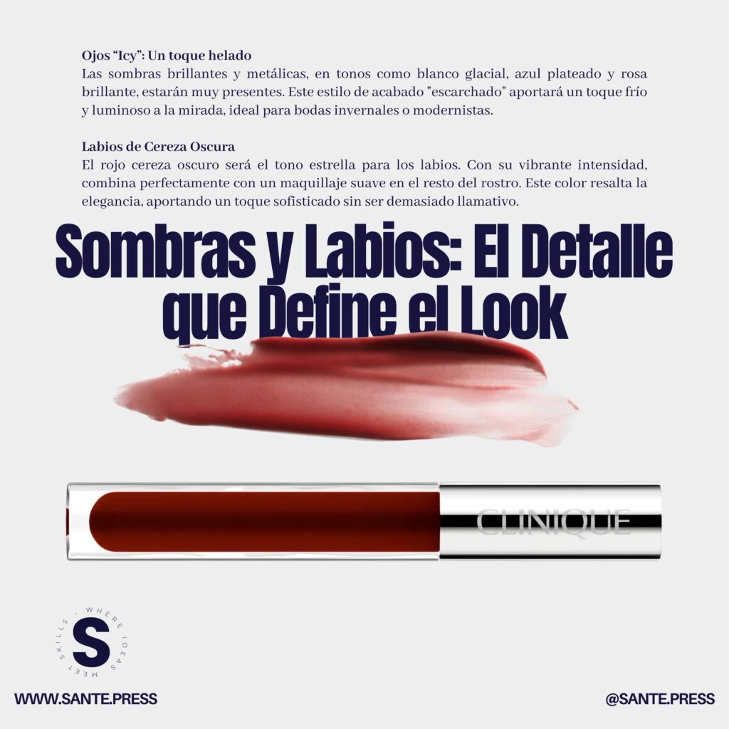 Detalle de labios con sombras, resaltando la elegancia y el estilo del maquillaje en un primer plano cautivador. Tendencias en maquillaje para bodas 2025. A close-up of lips with shadows highlighting the makeup details, showcasing a striking and elegant look. Bridal Makeup Trends 2025.