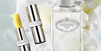 Rutina diaria con Prada Beauty labios y fragancia de lujo IC