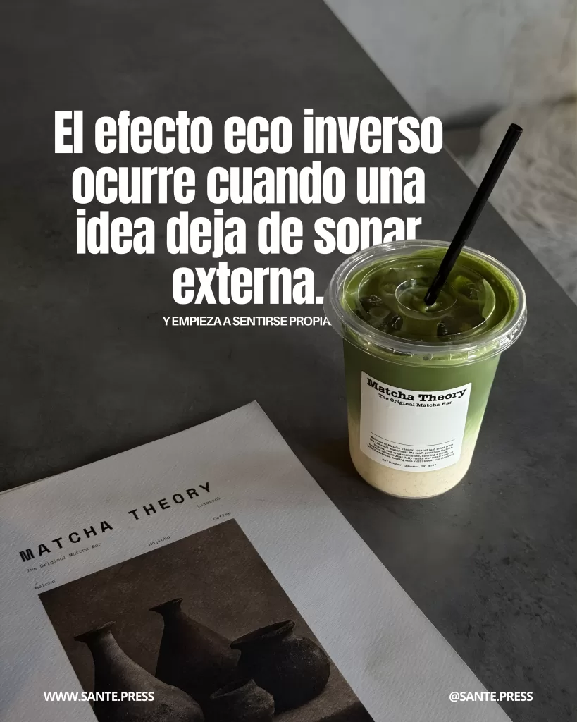Efecto eco inverso en marketing Cómo convertir ideas en voz propia del público 3
