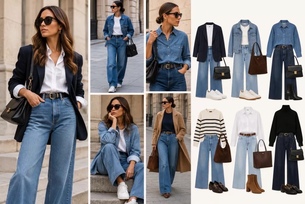 Editorial lookbook de denim urbano 1