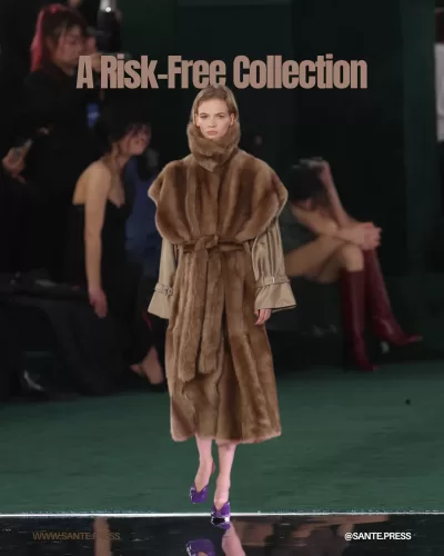 The fashion show showcased a blend of nostalgia and continuity, featuring eccentric women's wear and structured men's tailoring.