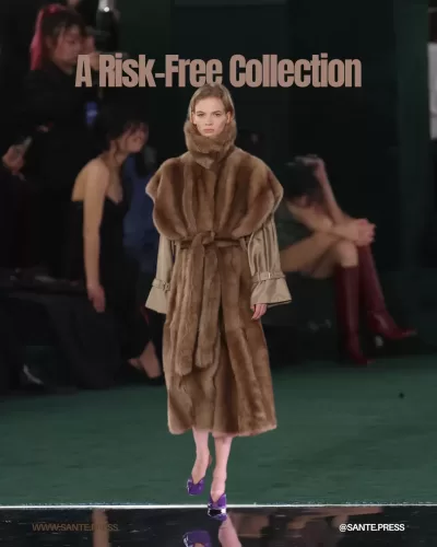 The fashion show showcased a blend of nostalgia and continuity, featuring eccentric women's wear and structured men's tailoring.