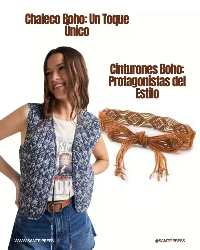 Chaleco boho con flecos y bordados, ideal para looks casuales y sofisticados, perfecto para cualquier ocasión.