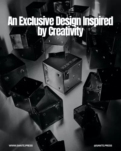 The Your Turn bottle features a sleek, translucent design with a chrome finish, inspired by Billie Eilish's fascination with dice.