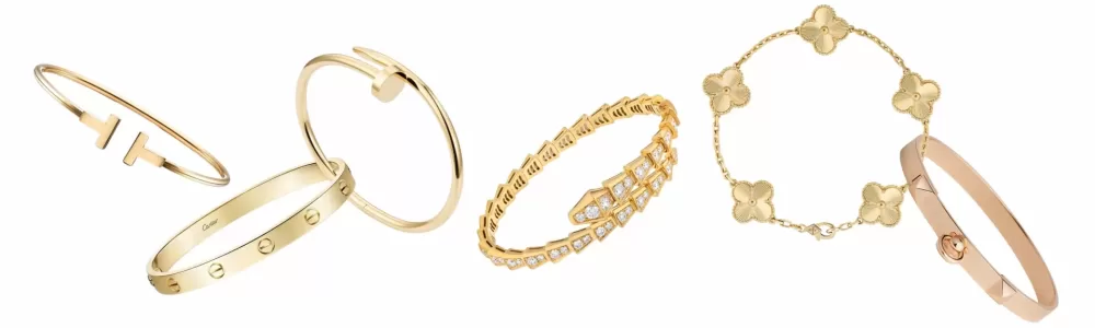 Brazaletes icónicos de lujo diseño, historia y elegancia atemporal