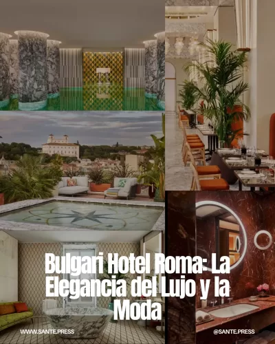 El Bulgari Hotel Roma, un oasis de lujo con diseño clásico, plantas exuberantes y piscina inspirada en las Termas de Caracalla.