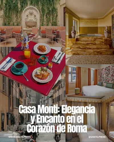 Casa Monti, hotel boutique en Monti, combina diseño italiano clásico y contemporáneo en un edificio del siglo XVIII.