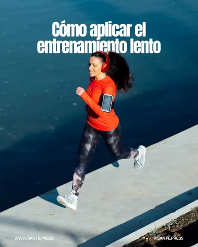 Gráfico que muestra las zonas de frecuencia cardíaca, destacando la zona 2 para entrenamientos lentos y su cálculo.