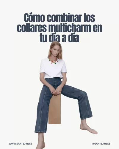 Collares multicharm que transforman atuendos simples en looks impactantes, ideales para ocasiones casuales y formales.