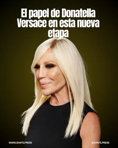 Donatella Versace, nueva embajadora de la marca, se enfocará en la promoción global y en iniciativas filantrópicas.