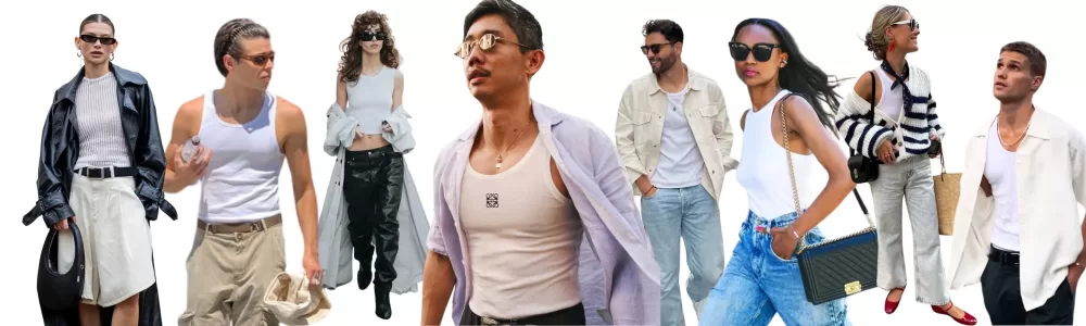 El white tank es un básico esencial que no pasa de moda
