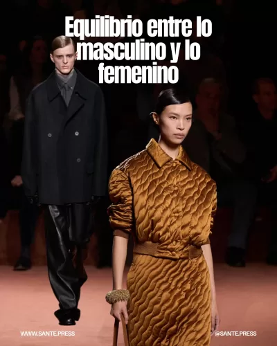 Colección de Fendi que evoca emoción y adrenalina, con gorros de punto y peinados en forma de infinito que conectan generaciones.