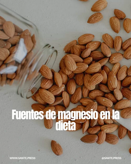 El magnesio es esencial y se obtiene de alimentos como espinacas, frutos secos y salmón, pero puede ser difícil obtener suficiente.