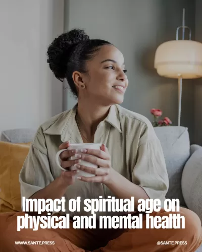 Research indicates that spiritual age influences life perception and health, affecting cognitive function and overall well-being.