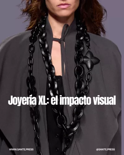 Piezas extragrandes como chokers y collares voluminosos destacan en las colecciones de Diesel, Schiaparelli y Gucci.