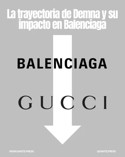 Demna, desde 2015 en Balenciaga, fusiona streetwear y alta costura, desafiando límites y atrayendo a celebridades y jóvenes.