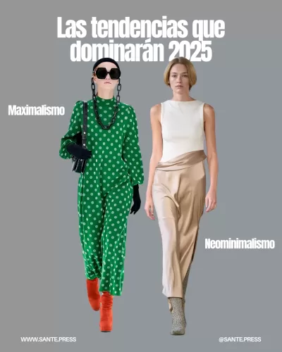 La New York Fashion Week 2025 destaca el contraste entre maximalismo y neominimalismo, con un enfoque en sostenibilidad y moda genderless.