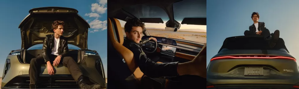 Lucid Motors y Timothée Chalamet redefinen el lujo eléctrico
