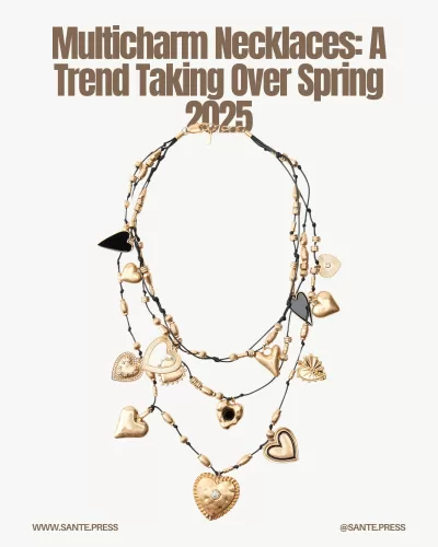 Multicharm necklaces adapt to various styles, featuring unique designs and versatile for spring outfits from casual to elegant.