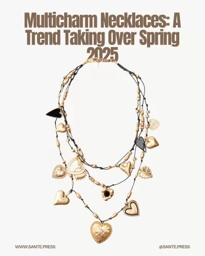 Multicharm necklaces adapt to various styles, featuring unique designs and versatile for spring outfits from casual to elegant.