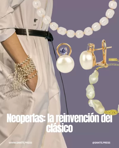 Joyas modernas con perlas, eslabones dorados y conchas marinas, presentadas por Fendi, Ralph Lauren y Dior.