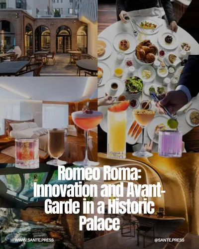 Modern design hotel in a 16th-century palace, featuring Zaha Hadid's interiors and cuisine by chef Alain Ducasse in Rome.