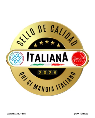 Sello de Calidad Italiana, otorgado a restaurantes que destacan la cultura culinaria italiana en Costa Rica, por la Cámara de Comercio.