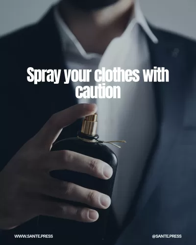 Applying perfume to clothing can enhance fragrance longevity, but be cautious with delicate fabrics like silk to avoid stains.