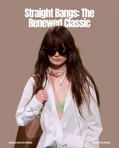 Straight bangs remain a top trend for 2025, offering versatility from minimalist to dynamic styles, as seen on Gucci runways.
