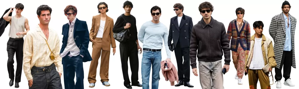 Tendencias de moda masculina SS26 sostenibilidad, tecnología y minimalismo