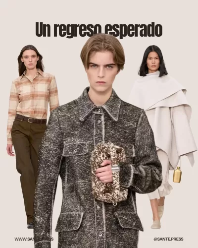 Desfile de Calvin Klein en 205 West 39th Street, con estética minimalista y modelos sin maquillaje, evocando la elegancia original.