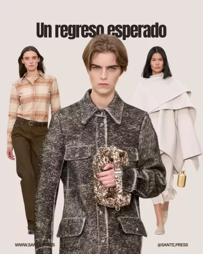 Desfile de Calvin Klein en 205 West 39th Street, con estética minimalista y modelos sin maquillaje, evocando la elegancia original.