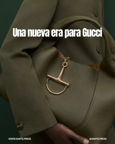 Imagen de Francesca Bellettini, directora de Kering, hablando sobre la nueva dirección creativa de Gucci bajo Demna.