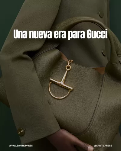 Imagen de Francesca Bellettini, directora de Kering, hablando sobre la nueva dirección creativa de Gucci bajo Demna.