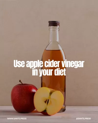 Apple cider vinegar aids blood sugar regulation, enhancing satiety and preventing glucose spikes when consumed with meals.
