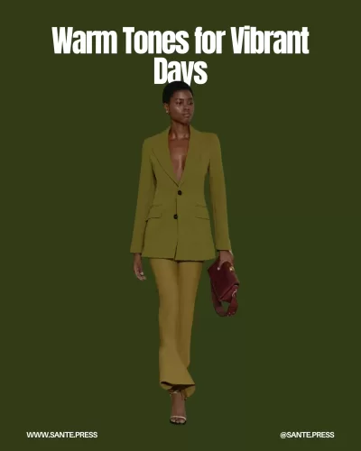 Earth-toned flared pants in mustard, burgundy, and olive, ideal for warm climates and office looks, exuding warmth and elegance.