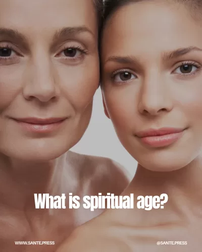 Spiritual age reflects inner essence and perception, influencing actions and choices, distinct from chronological and biological age.