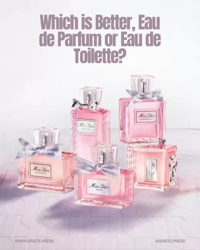 Choosing between Eau de Parfum and Eau de Toilette depends on personal preference and occasion, balancing intensity and freshness.