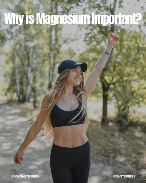Magnesium supports over 300 bodily processes, aiding energy conversion, glucose regulation, and protein synthesis for overall wellness.