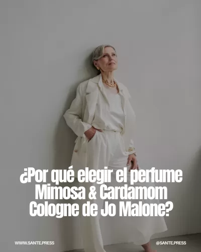 Perfume Mimosa & Cardamom de Jo Malone: una fragancia única con notas especiadas y florales, ideal para un estilo sofisticado.